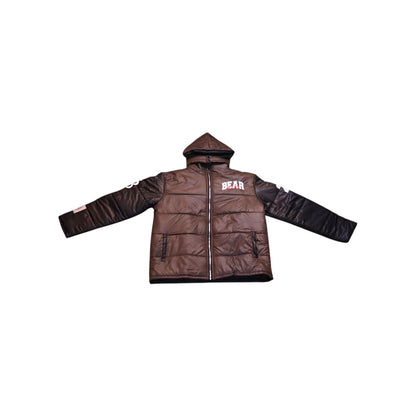 Brown & Black Puffer Jacket