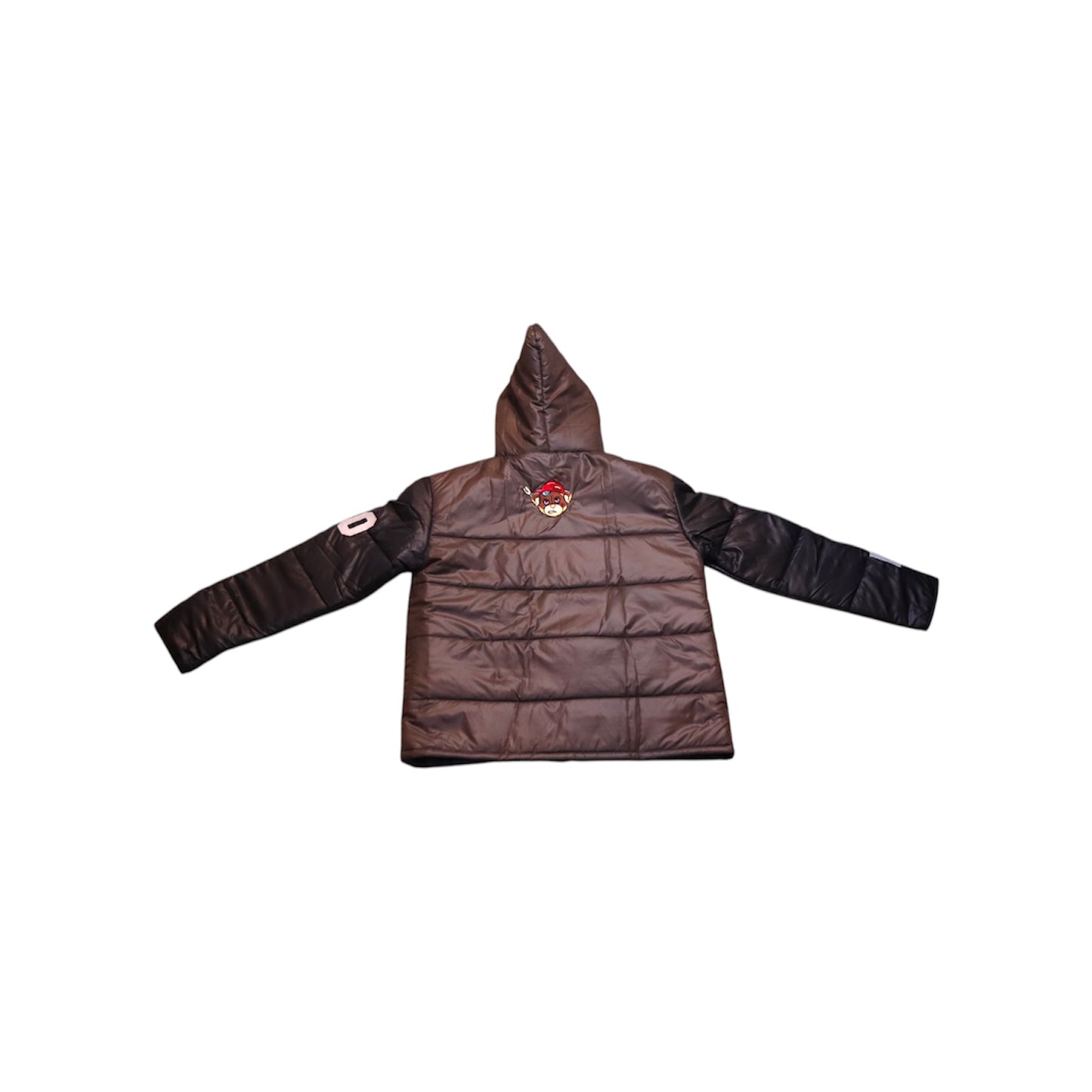 Brown & Black Puffer Jacket