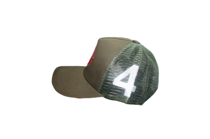 Women’s Olive Green Trucker